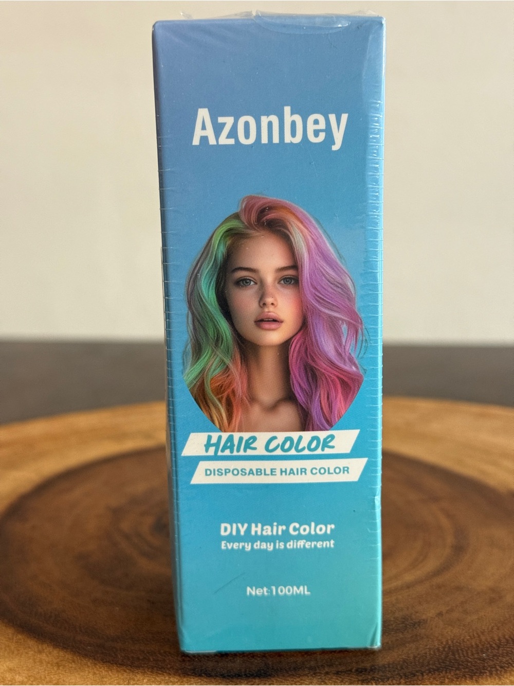 NWT Azonbey DIY Hair Color Blue Color Disposable by single wash Hair Dye Spray